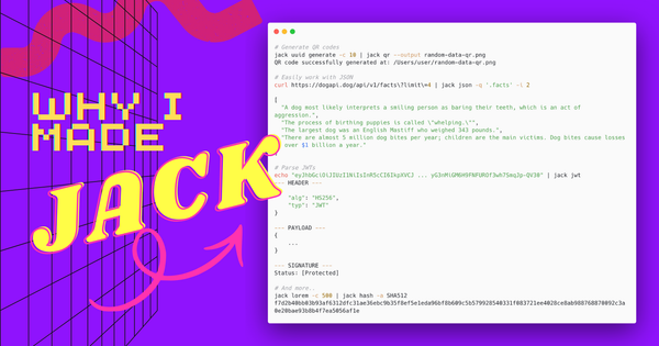 Why I Made Jack (of All Trades)